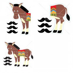 Pin the Mustache on the Donkey - PR