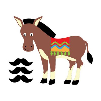 Pin the Mustache on the Donkey - CS