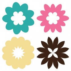 Simple Flower Shapes - SS