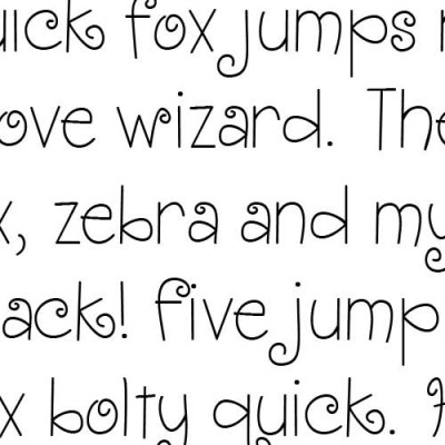 LD Cute Curls - Font