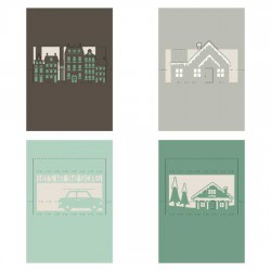 Pop-Out Cards Christmas Scenes - CS