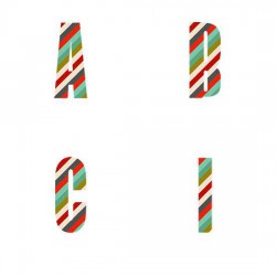 Mix Match Christmas Stripe - AL