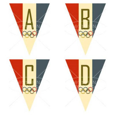 Olympic Party Pennants - PR