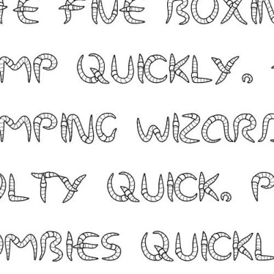 LD Wormy - Font