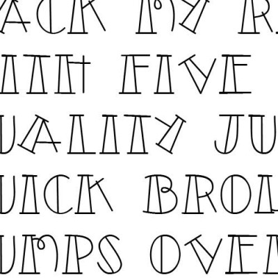 Doodle Fill In - Font