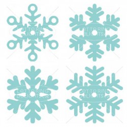 Snowflake Straw Toppers - SS
