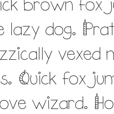 LD Candles - Font