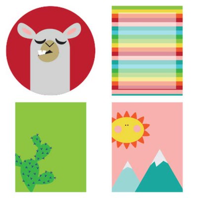 Happy Go - Llama - Planner Stickers - PR