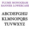 PN Plume Monogram Banner - FN - Sample 2