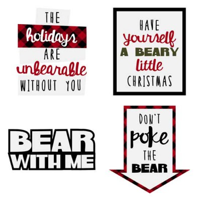 Beary Christmas - Sentiments - GS