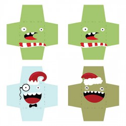 Monstrous Christmas - Cookie Envelopes - CP