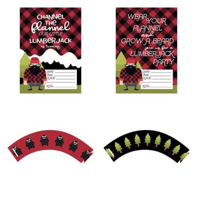 Channel The Flannel - Party Printables - PR