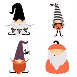 Fall Gnomes - Halloween - GS