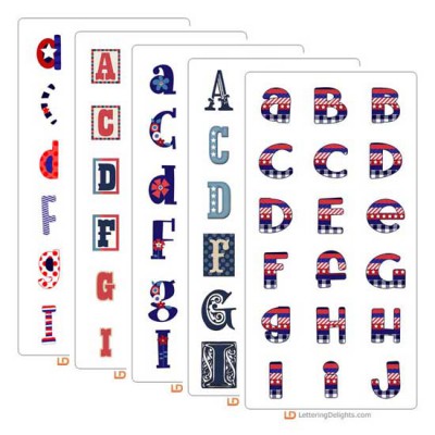 Red, White, and Blue - Alphabet Bundle