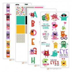 Silly Monsters - Love - Graphics Bundle
