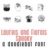 DB Laurels and Florals - Spooky - DB -  - Sample 1