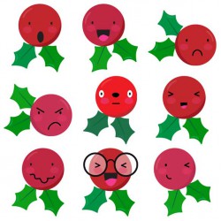 Holiday Emojis - Holly - GS