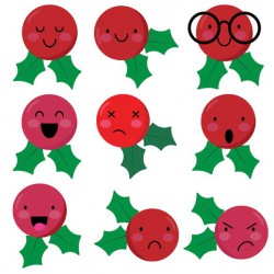 Holiday Emojis - Holly - CS