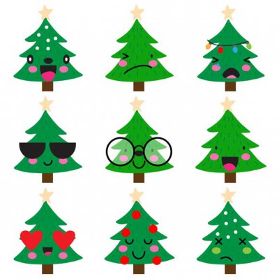 Holiday Emojis - Trees - GS