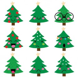 Holiday Emojis - Trees - CS