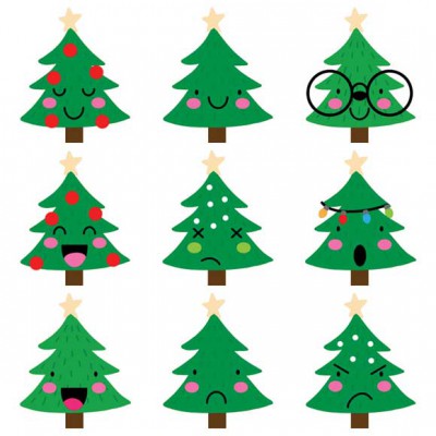 Holiday Emojis - Trees - CS