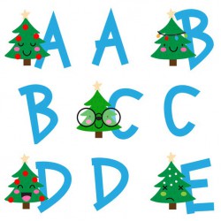 Holiday Emojis - Trees - AL