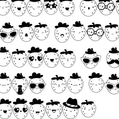 DB Strawberry Emojis - DB