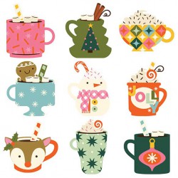 Retro Christmas - Mugs - CS