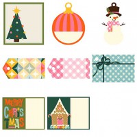 Retro Christmas - Tags - PR