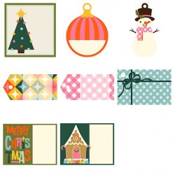 Retro Christmas - Tags - PR