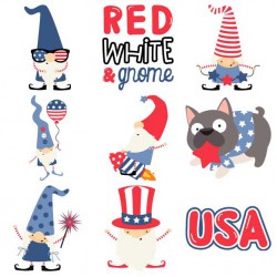 Summer Gnomes - Patriotic - GS