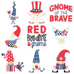 Summer Gnomes - Patriotic - CS