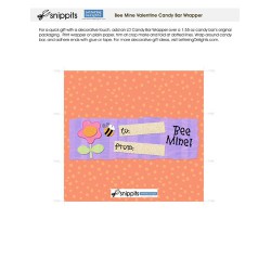 Bee Mine Valentine - Candy Bar Wrapper - PR
