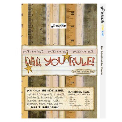 Dad Rules - Candy Bar Wrapper - PR