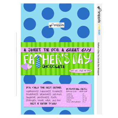 Father's Day Tie - Candy Bar Wrapper - PR