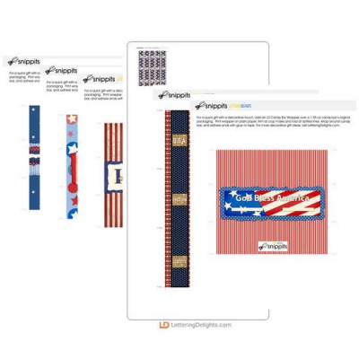 Independence Day Candy Bar Wrapper Bundle