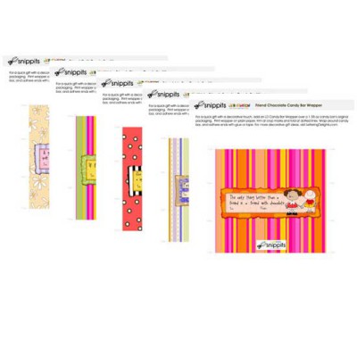Jillustration Friendship Candy Bar Wrapper Bundle