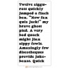 TXT Fat Hatch - Font - Sample