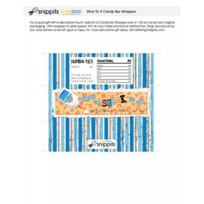 Stick to It - Candy Bar Wrapper - PR