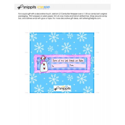 Friends are Flakes - Candy Bar Wrapper - PR