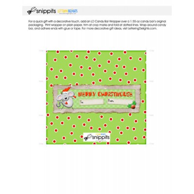 Merry Christmouse - Candy Bar Wrapper - PR