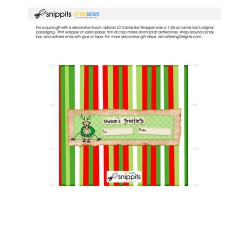Season's Greetings Reindeer - Candy Bar Wrapper - PR