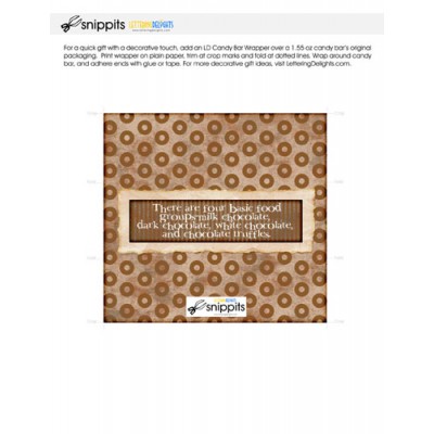 Chocolate Food Groups - Candy Bar Wrapper - PR