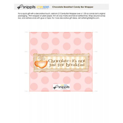Chocolate Breakfast - Candy Bar Wrapper - PR