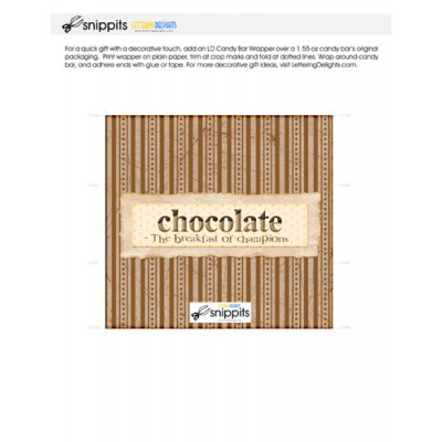 Chocolate Champions - Candy Bar Wrapper - PR