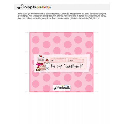 Be My Sweetheart - Candy Bar Wrapper - PR