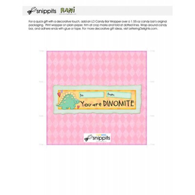 Dinomite - Candy Bar Wrapper - PR