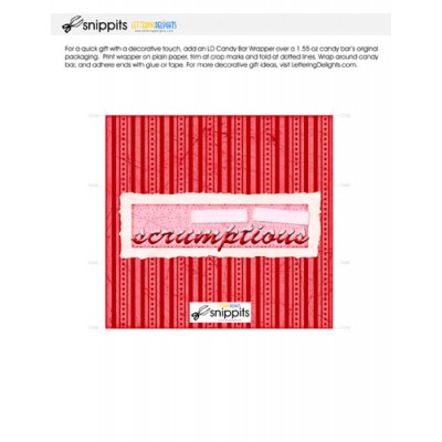 You're Scrumptious - Candy Bar Wrapper - PR