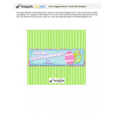 Eggstraordinary - Candy Bar Wrapper - PR
