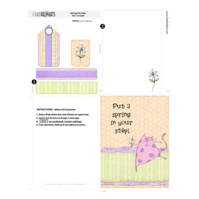Spring Into Step - Card - PR